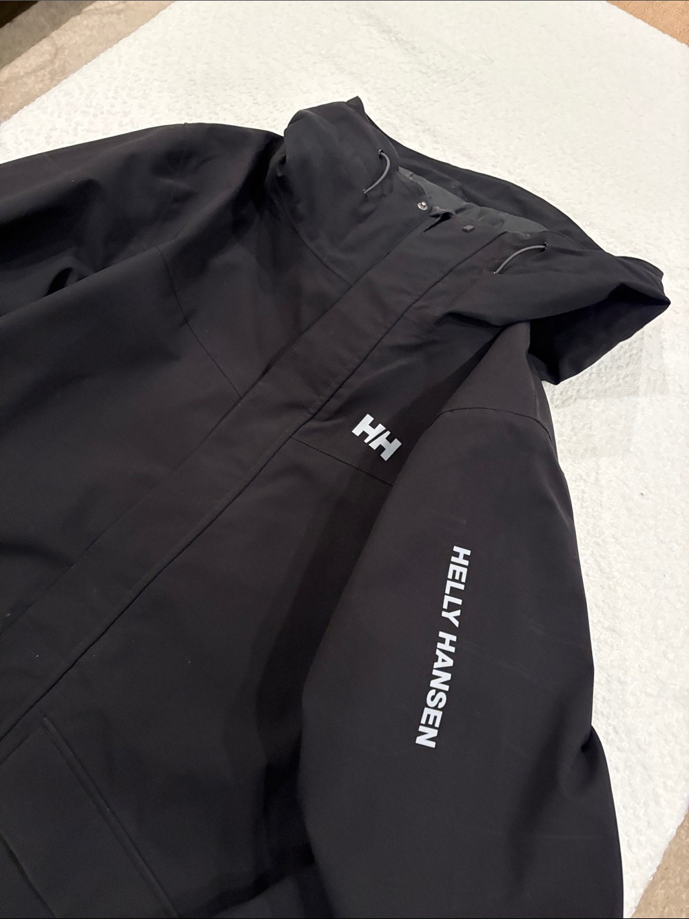 Helly Hansen Hooded Ski Jacket Black Large - Picture 3 of 9